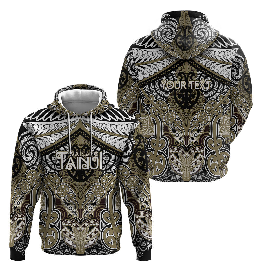 Aotearoa Iwi Waikato Tainui Personalised Hoodie Maori Kowhaiwhai Pattern