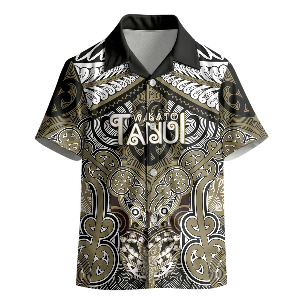 Aotearoa Iwi Waikato Tainui Personalised Kid Hawaiian Shirt Maori Kowhaiwhai Pattern