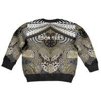 Aotearoa Iwi Waikato Tainui Personalised Kid Ugly Christmas Sweater Maori Kowhaiwhai Pattern