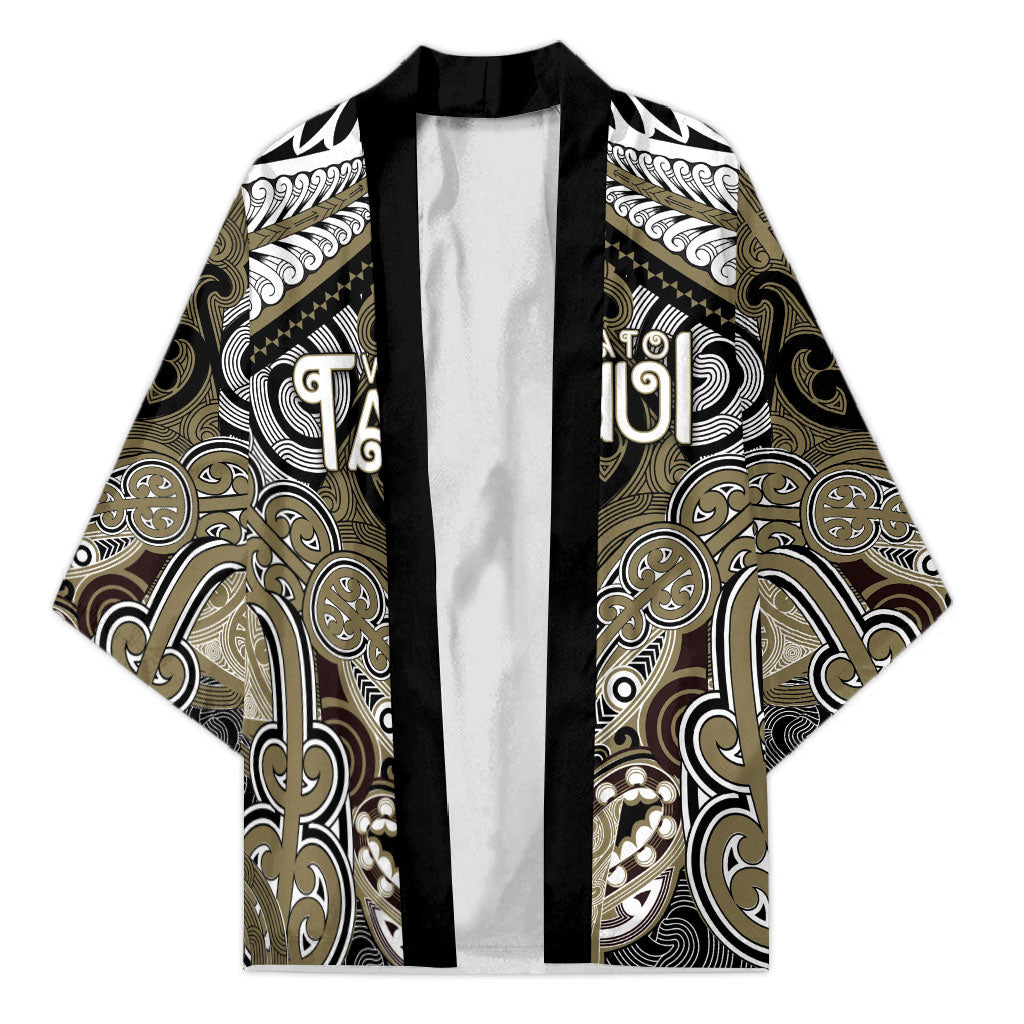 Aotearoa Iwi Waikato Tainui Personalised Kimono Maori Kowhaiwhai Pattern