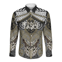 Aotearoa Iwi Waikato Tainui Personalised Long Sleeve Button Shirt Maori Kowhaiwhai Pattern