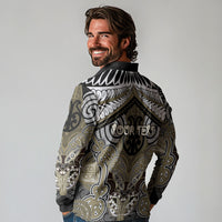 Aotearoa Iwi Waikato Tainui Personalised Long Sleeve Polo Shirt Maori Kowhaiwhai Pattern