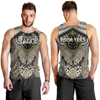 Aotearoa Iwi Waikato Tainui Personalised Men Tank Top Maori Kowhaiwhai Pattern