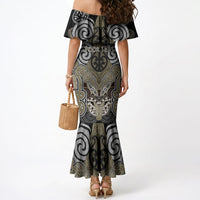 Aotearoa Iwi Waikato Tainui Personalised Mermaid Dress Maori Kowhaiwhai Pattern