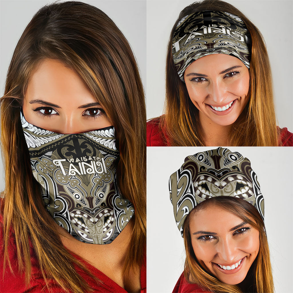 Aotearoa Iwi Waikato Tainui Neck Gaiter Maori Kowhaiwhai Pattern