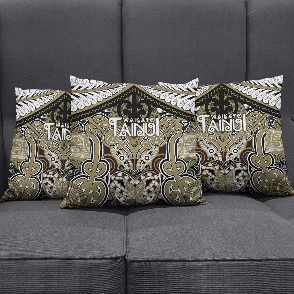 Aotearoa Iwi Waikato Tainui Pillow Cover Maori Kowhaiwhai Pattern