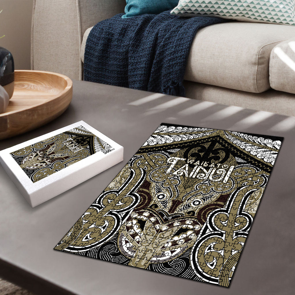 Aotearoa Iwi Waikato Tainui Puzzle Maori Kowhaiwhai Pattern