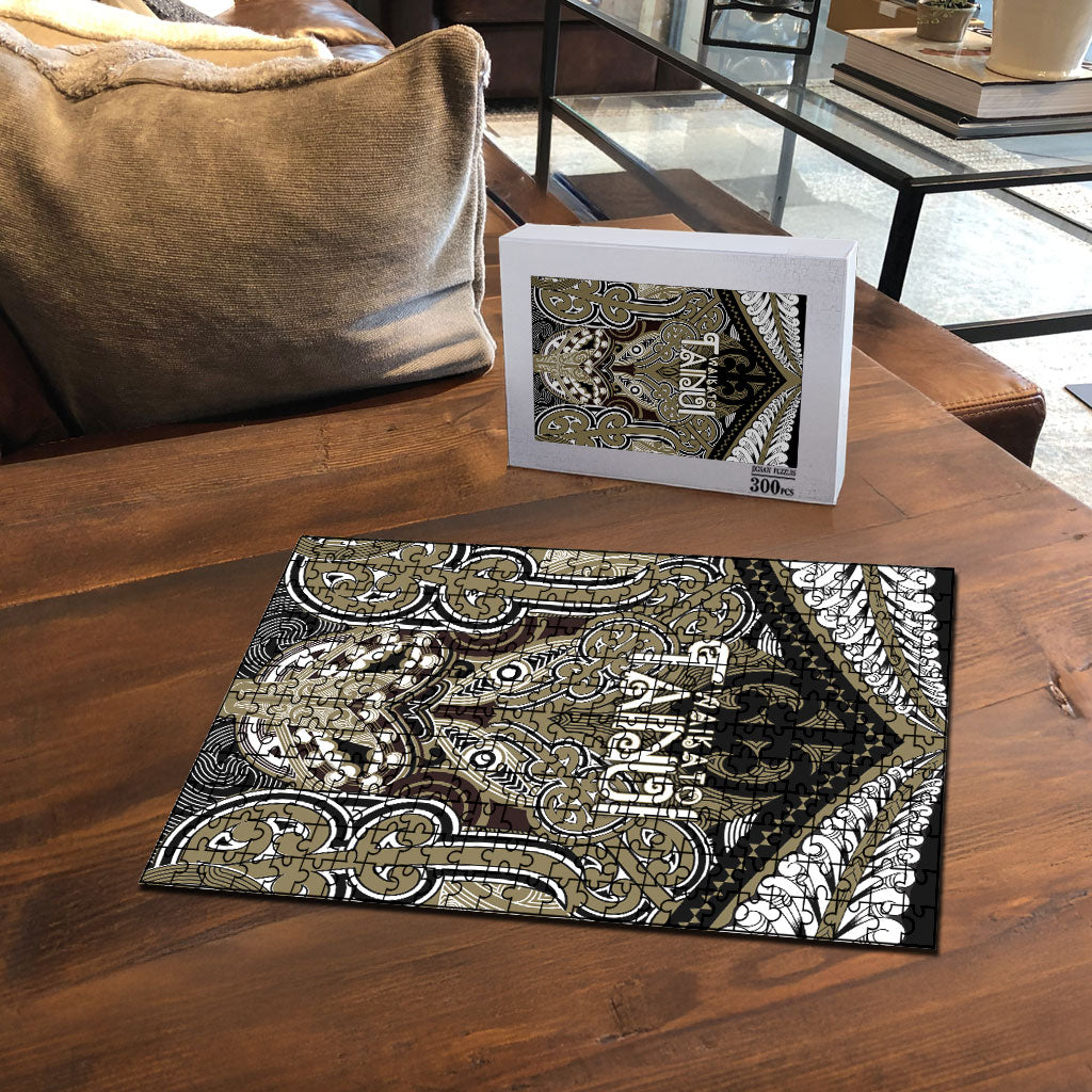 Aotearoa Iwi Waikato Tainui Puzzle Maori Kowhaiwhai Pattern