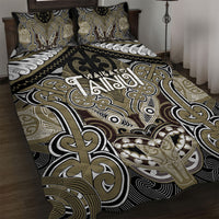 Aotearoa Iwi Waikato Tainui Quilt Bed Set Maori Kowhaiwhai Pattern