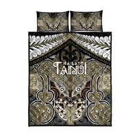 Aotearoa Iwi Waikato Tainui Quilt Bed Set Maori Kowhaiwhai Pattern