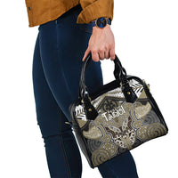 Aotearoa Iwi Waikato Tainui Shoulder Handbag Maori Kowhaiwhai Pattern