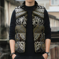 Aotearoa Iwi Waikato Tainui Personalised Sleeveless Puffer Jacket Maori Kowhaiwhai Pattern