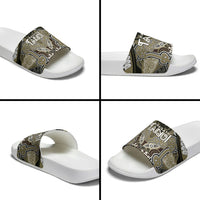Aotearoa Iwi Waikato Tainui Slide Sandals Maori Kowhaiwhai Pattern