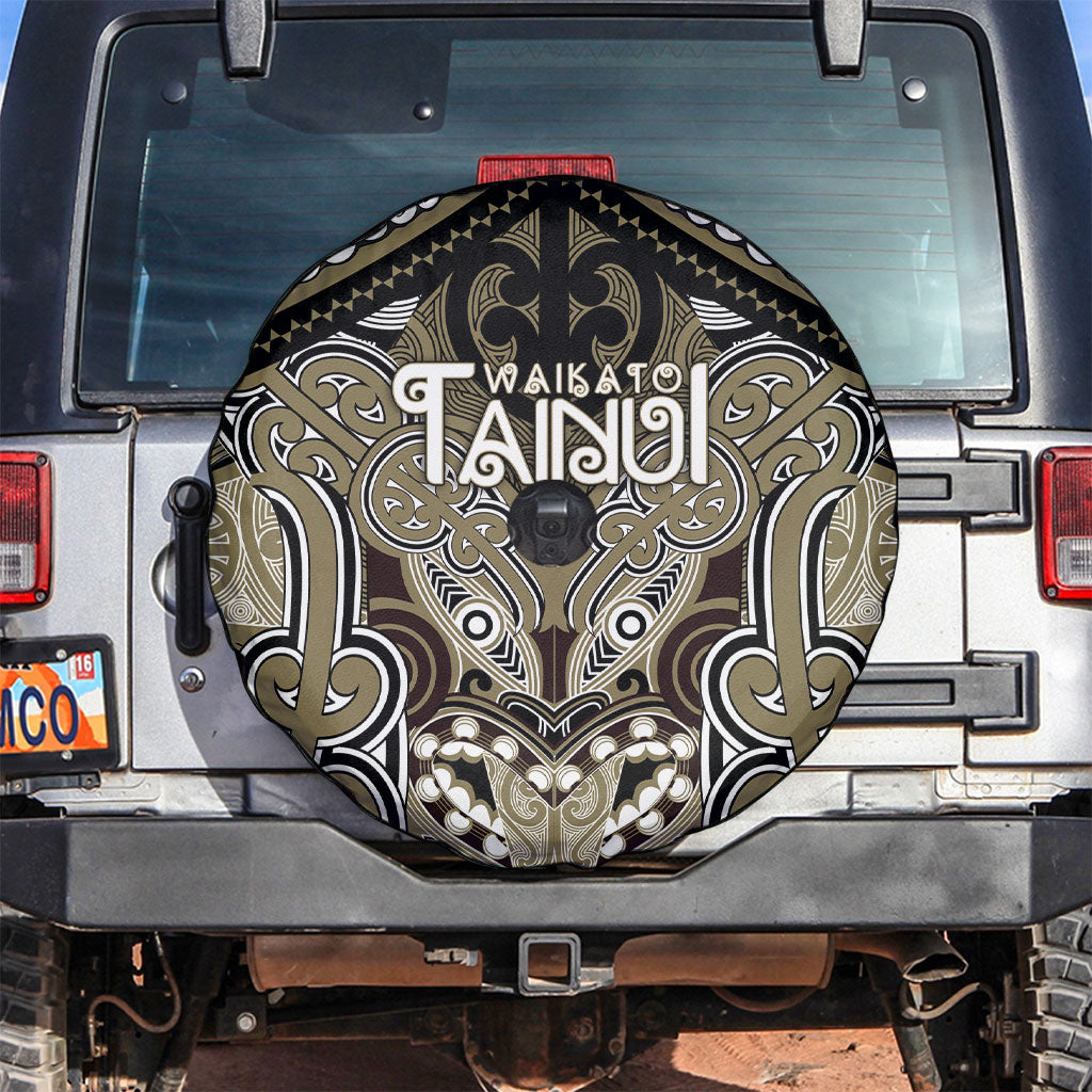 Aotearoa Iwi Waikato Tainui Spare Tire Cover Maori Kowhaiwhai Pattern