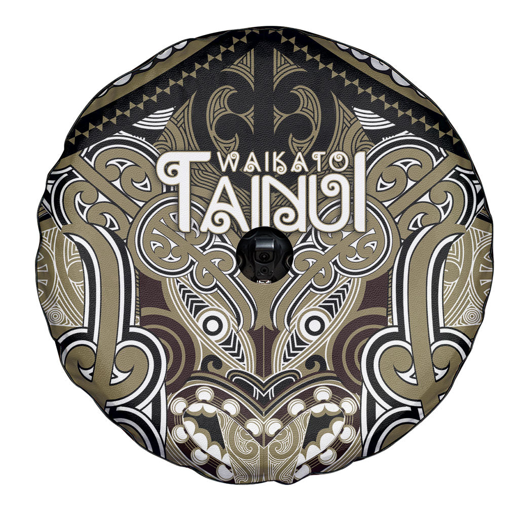 Aotearoa Iwi Waikato Tainui Spare Tire Cover Maori Kowhaiwhai Pattern