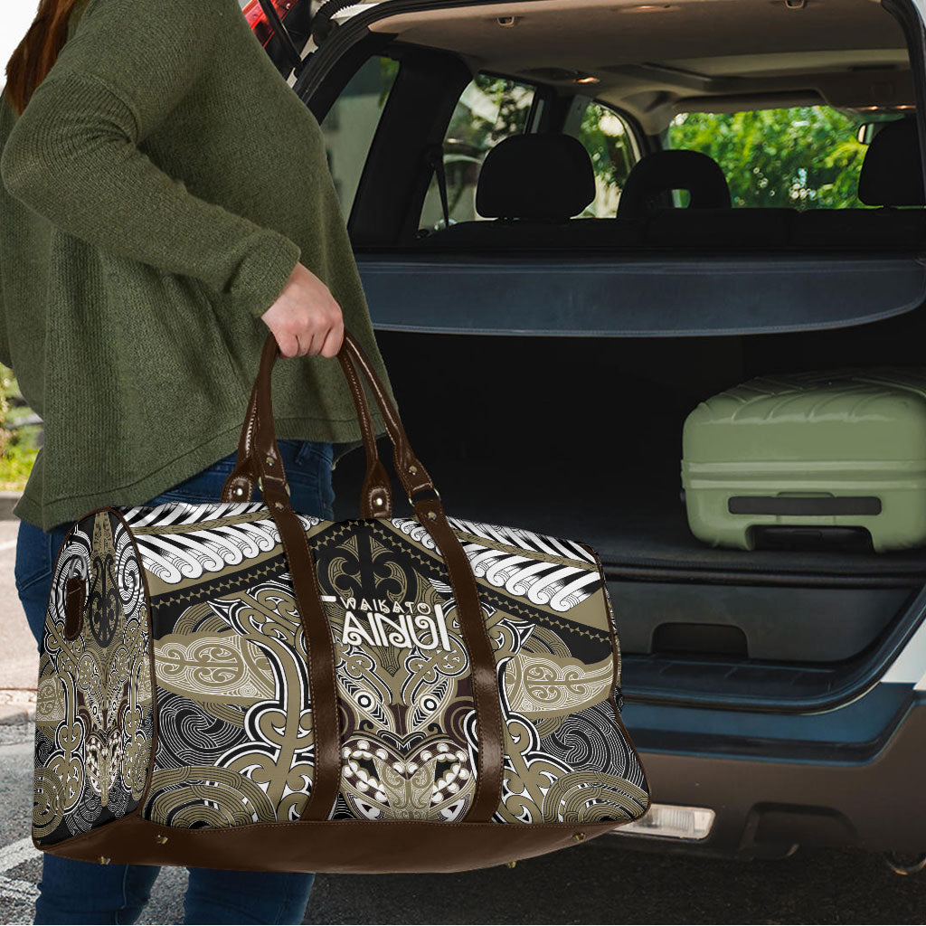 Aotearoa Iwi Waikato Tainui Travel Bag Maori Kowhaiwhai Pattern