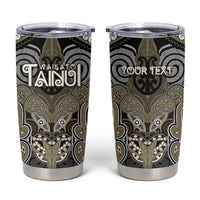 Aotearoa Iwi Waikato Tainui Personalised Tumbler Cup Maori Kowhaiwhai Pattern