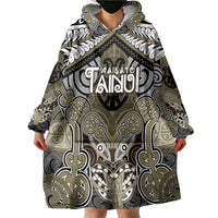 Aotearoa Iwi Waikato Tainui Personalised Wearable Blanket Hoodie Maori Kowhaiwhai Pattern