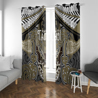 Aotearoa Iwi Waikato Tainui Window Curtain Maori Kowhaiwhai Pattern