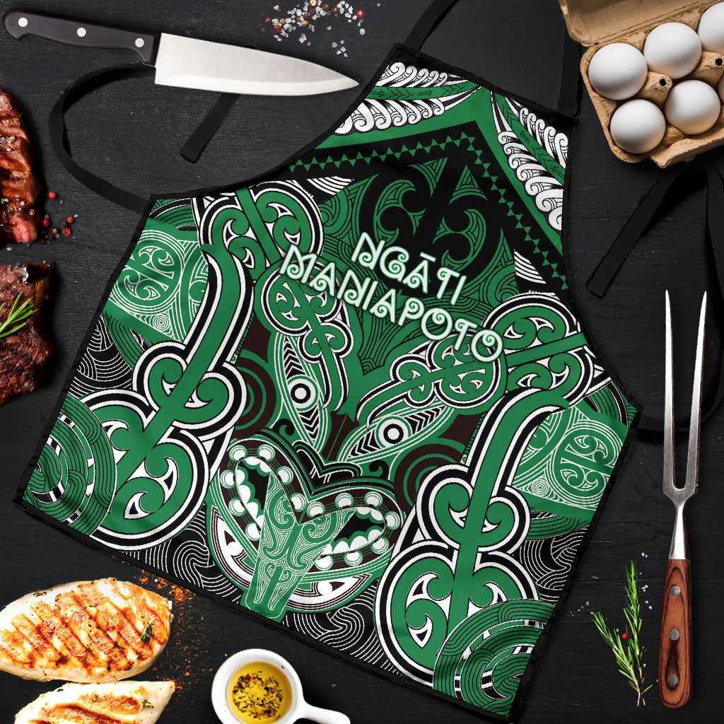 Aotearoa Iwi Ngati Maniapoto Apron Maori Kowhaiwhai Pattern