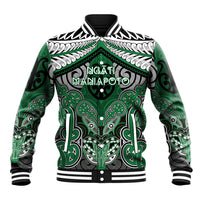 Aotearoa Iwi Ngati Maniapoto Personalised Baseball Jacket Maori Kowhaiwhai Pattern