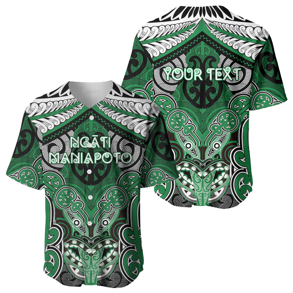 Aotearoa Iwi Ngati Maniapoto Personalised Baseball Jersey Maori Kowhaiwhai Pattern