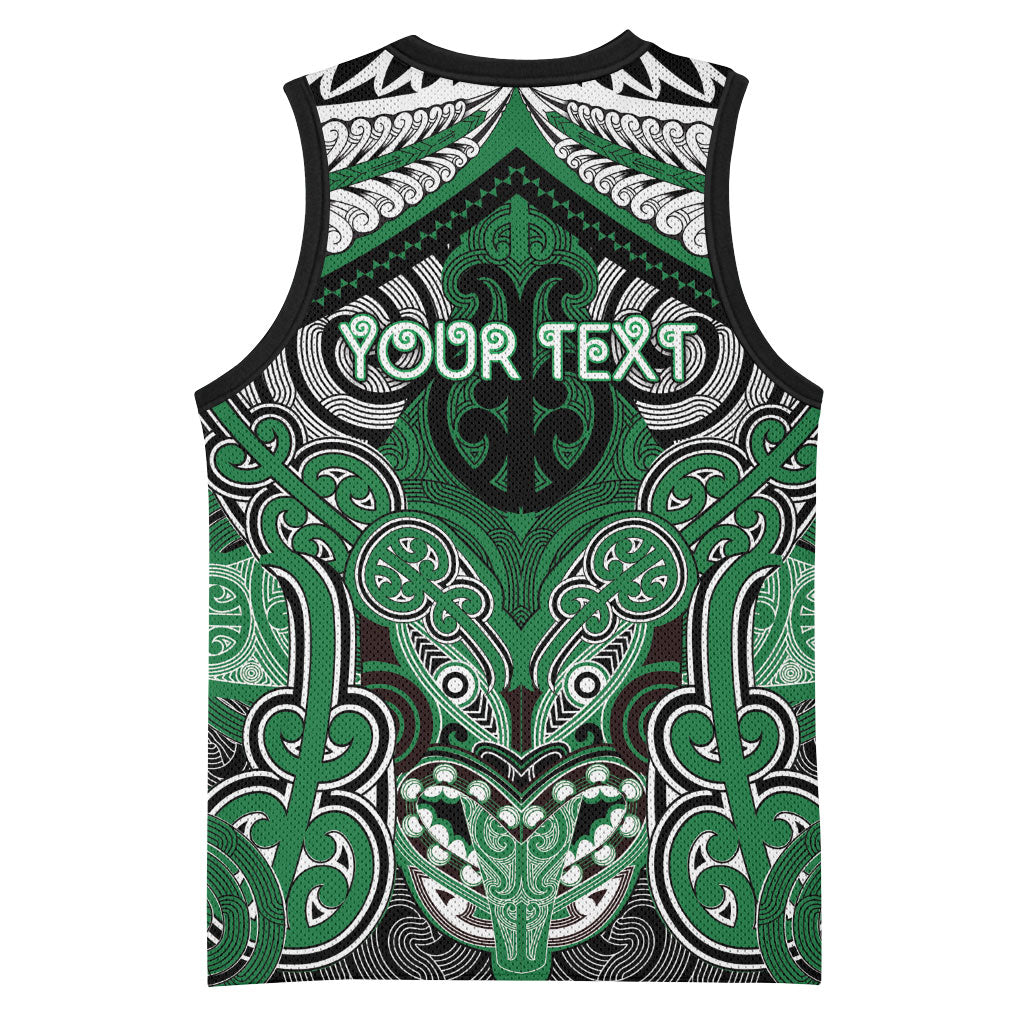 Aotearoa Iwi Ngati Maniapoto Personalised Basketball Jersey Maori Kowhaiwhai Pattern