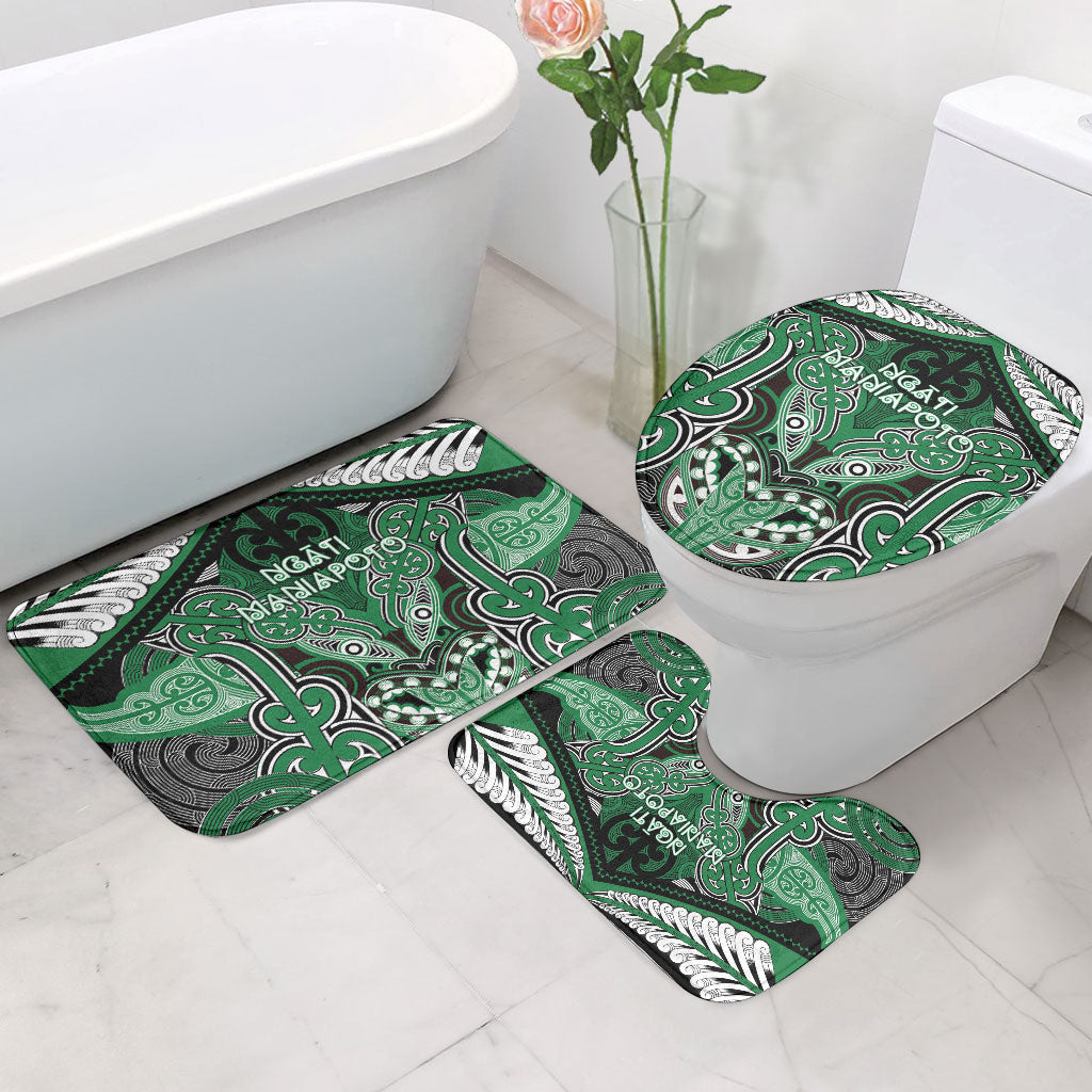 Aotearoa Iwi Ngati Maniapoto Bathroom Set Maori Kowhaiwhai Pattern