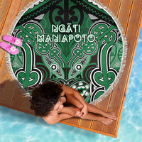 Aotearoa Iwi Ngati Maniapoto Beach Blanket Maori Kowhaiwhai Pattern