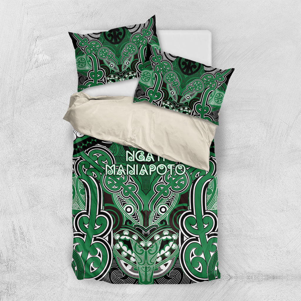 Aotearoa Iwi Ngati Maniapoto Bedding Set Maori Kowhaiwhai Pattern