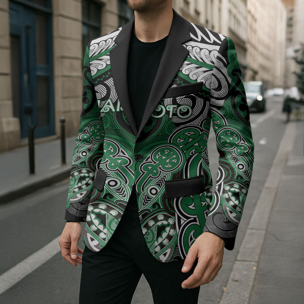 Aotearoa Iwi Ngati Maniapoto Personalised Blazer Maori Kowhaiwhai Pattern