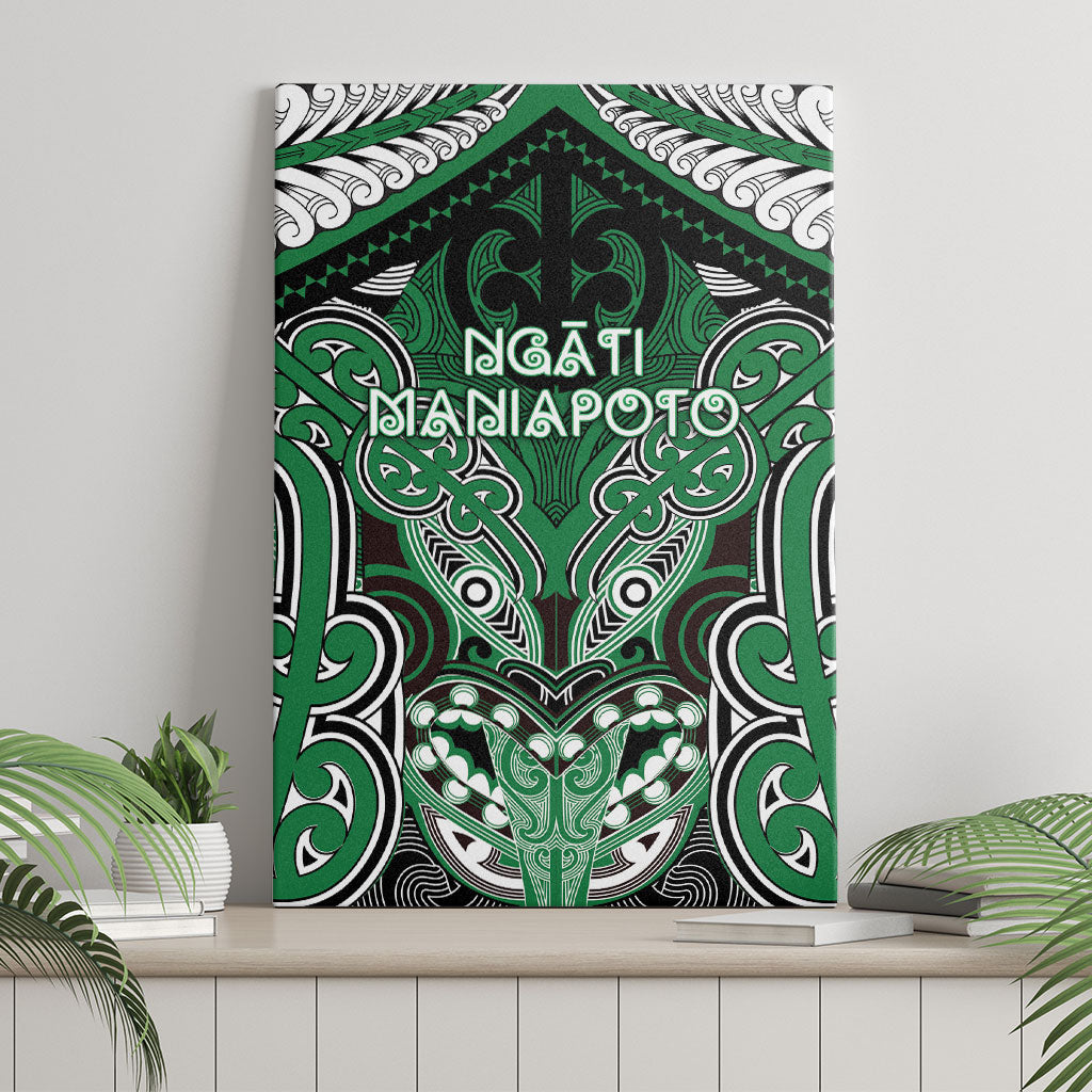 Aotearoa Iwi Ngati Maniapoto Canvas Wall Art Maori Kowhaiwhai Pattern