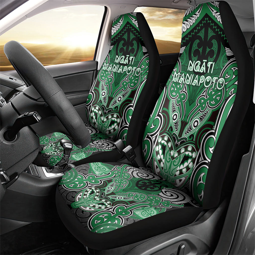 Aotearoa Iwi Ngati Maniapoto Car Seat Cover Maori Kowhaiwhai Pattern