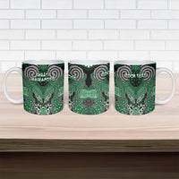 Aotearoa Iwi Ngati Maniapoto Personalised Ceramic Mug Maori Kowhaiwhai Pattern