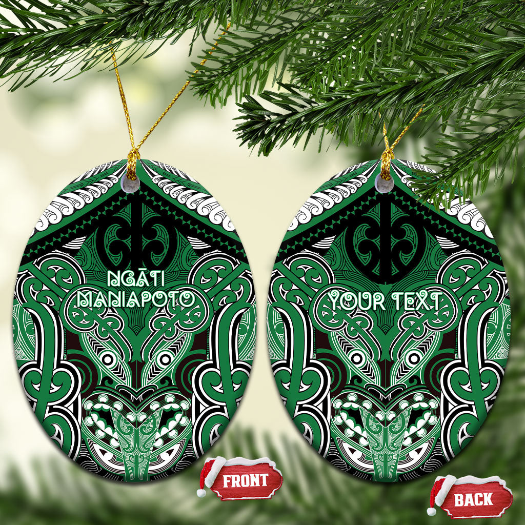 Aotearoa Iwi Ngati Maniapoto Personalised Ceramic Ornament Maori Kowhaiwhai Pattern