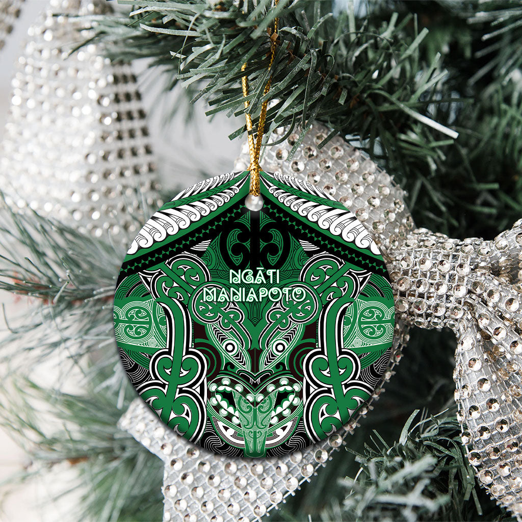 Aotearoa Iwi Ngati Maniapoto Personalised Ceramic Ornament Maori Kowhaiwhai Pattern