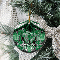 Aotearoa Iwi Ngati Maniapoto Personalised Ceramic Ornament Maori Kowhaiwhai Pattern