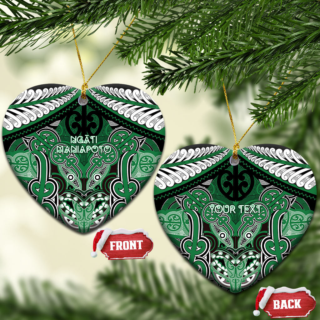 Aotearoa Iwi Ngati Maniapoto Personalised Ceramic Ornament Maori Kowhaiwhai Pattern