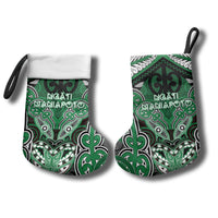 Aotearoa Iwi Ngati Maniapoto Personalised Christmas Stocking Maori Kowhaiwhai Pattern