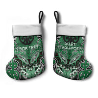 Aotearoa Iwi Ngati Maniapoto Personalised Christmas Stocking Maori Kowhaiwhai Pattern