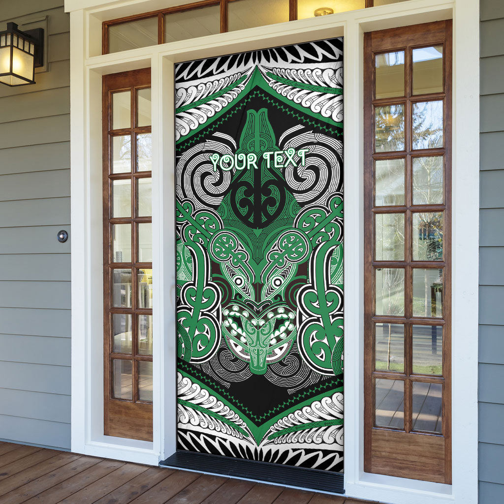 Aotearoa Iwi Ngati Maniapoto Personalised Door Cover Maori Kowhaiwhai Pattern