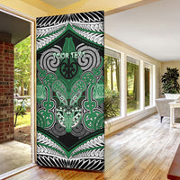 Aotearoa Iwi Ngati Maniapoto Personalised Door Cover Maori Kowhaiwhai Pattern