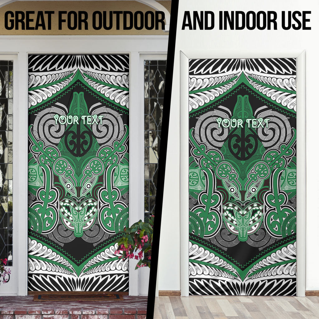 Aotearoa Iwi Ngati Maniapoto Personalised Door Cover Maori Kowhaiwhai Pattern