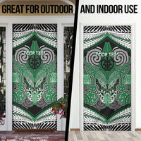Aotearoa Iwi Ngati Maniapoto Personalised Door Cover Maori Kowhaiwhai Pattern