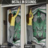 Aotearoa Iwi Ngati Maniapoto Personalised Door Cover Maori Kowhaiwhai Pattern