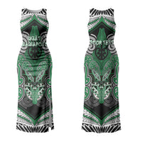Aotearoa Iwi Ngati Maniapoto Personalised Family Matching Tank Maxi Dress and Hawaiian Shirt Maori Kowhaiwhai Pattern