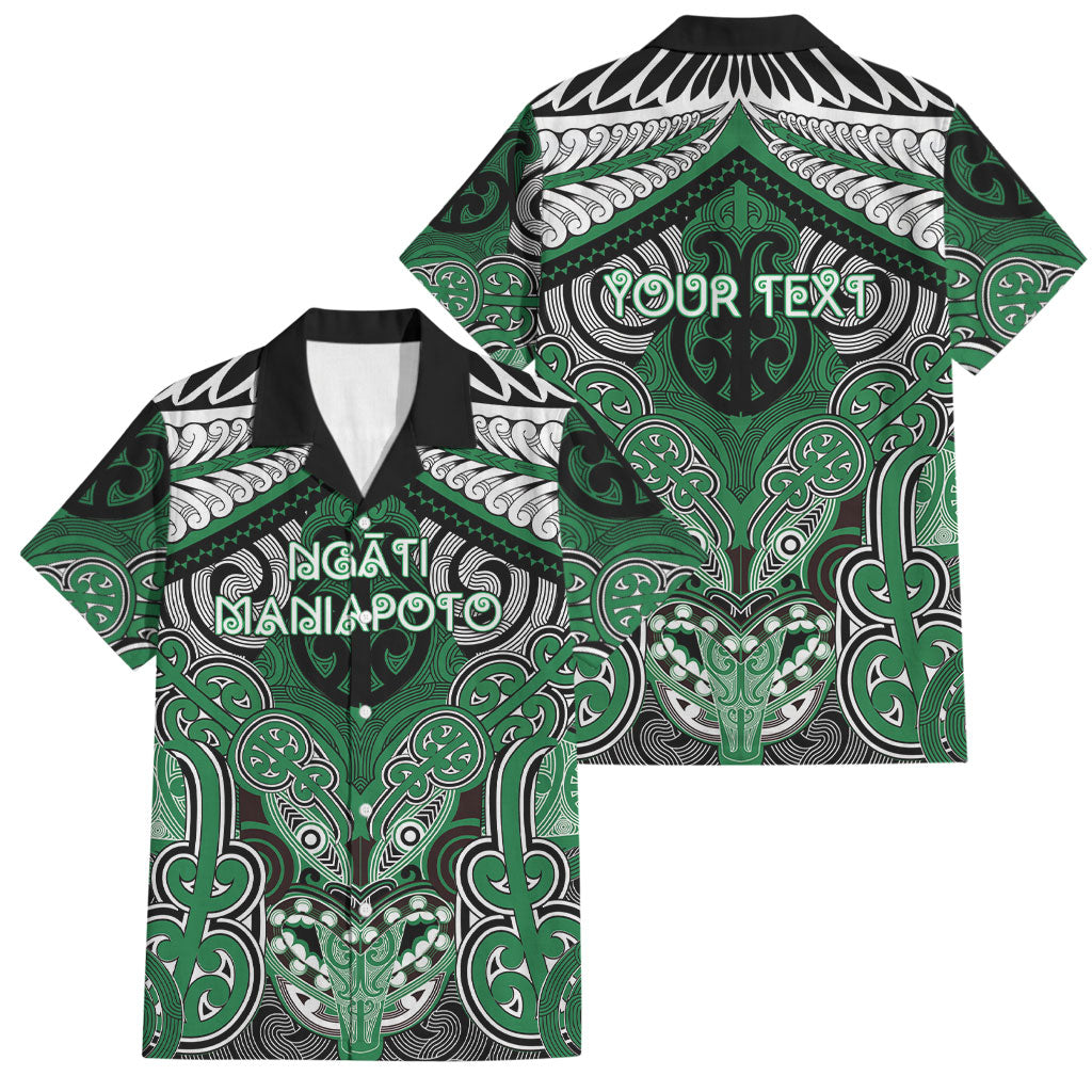 Aotearoa Iwi Ngati Maniapoto Personalised Family Matching Tank Maxi Dress and Hawaiian Shirt Maori Kowhaiwhai Pattern