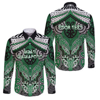 Aotearoa Iwi Ngati Maniapoto Personalised Family Matching Tank Maxi Dress and Hawaiian Shirt Maori Kowhaiwhai Pattern