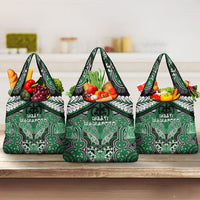 Aotearoa Iwi Ngati Maniapoto Grocery Bag Maori Kowhaiwhai Pattern
