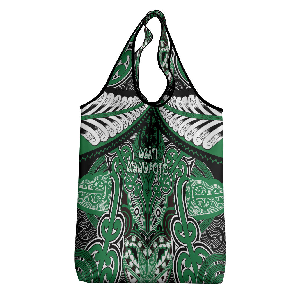 Aotearoa Iwi Ngati Maniapoto Grocery Bag Maori Kowhaiwhai Pattern